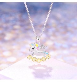 Cute Animal Pendant Necklace for Women Teen Girls : 925 Sterling Silver Koala/Unicorn/Flamingo/Lion/Sloth/Squirrel/Elephant N...