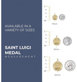 Saint Luigi Scrosoppi Religious Medal In Sterling Silver and 10K, or 14K Gold - 2/3 Inch, 3/4 Inch, 1 Inch 3/4 Inch Medal Onl...