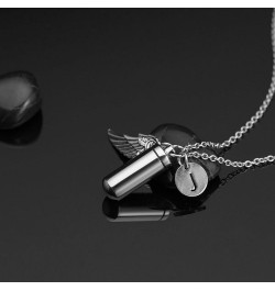 Pill Shaped Container Vial Locket Cylinder Cremation Keepsake Jewelry Initial Letter Ashes Urn Pendant X $9.00 Necklaces