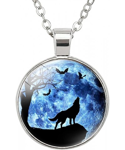 Wolf Necklace Gifts For Women - Cute Pendant Necklace For Teen Women Black $8.85 Necklaces