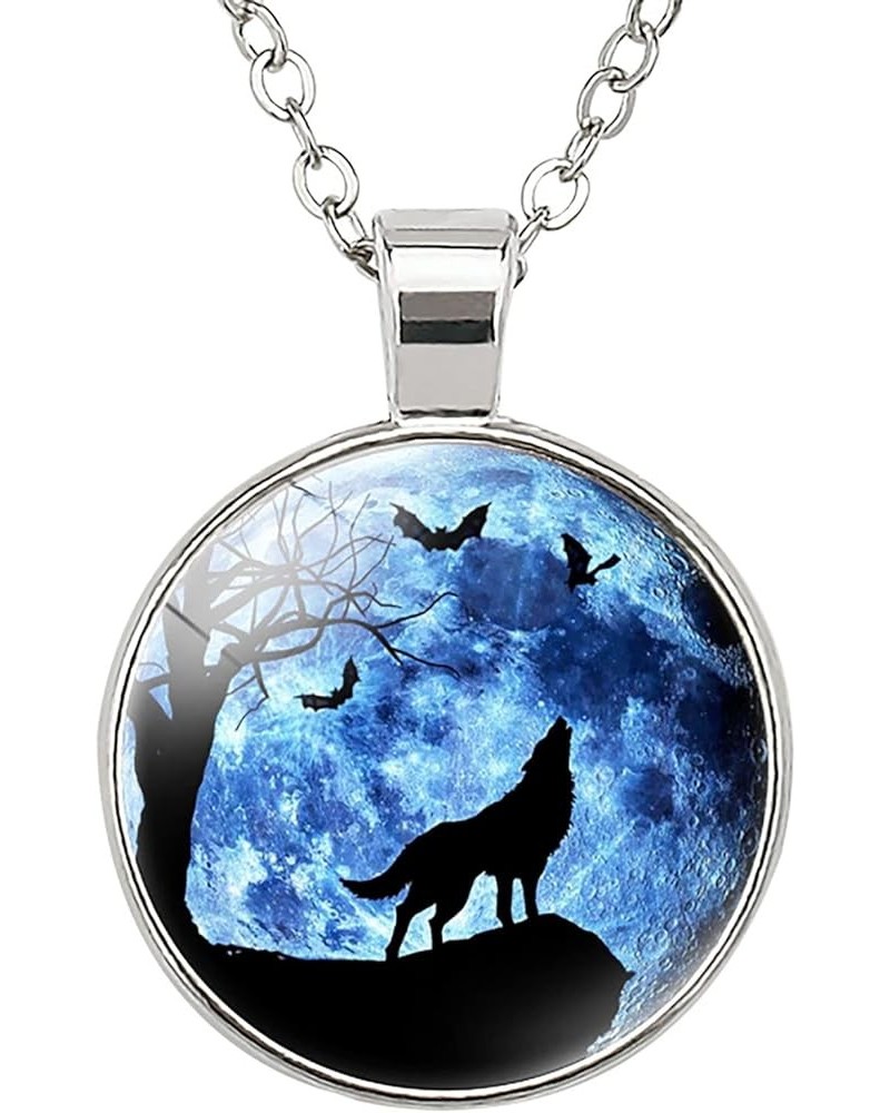 Wolf Necklace Gifts For Women - Cute Pendant Necklace For Teen Women Black $8.85 Necklaces