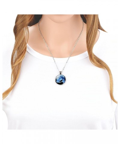 Wolf Necklace Gifts For Women - Cute Pendant Necklace For Teen Women Black $8.85 Necklaces