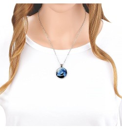 Wolf Necklace Gifts For Women - Cute Pendant Necklace For Teen Women Black $8.85 Necklaces