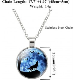 Wolf Necklace Gifts For Women - Cute Pendant Necklace For Teen Women Black $8.85 Necklaces