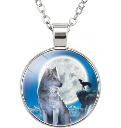 Wolf Necklace Gifts For Women - Cute Pendant Necklace For Teen Women Black $8.85 Necklaces