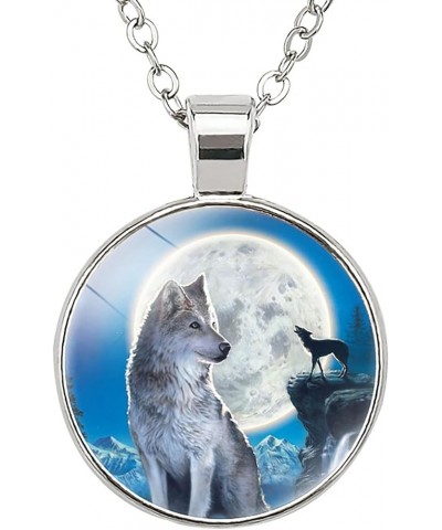 Wolf Necklace Gifts For Women - Cute Pendant Necklace For Teen Women Black $8.85 Necklaces