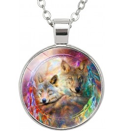 Wolf Necklace Gifts For Women - Cute Pendant Necklace For Teen Women Black $8.85 Necklaces