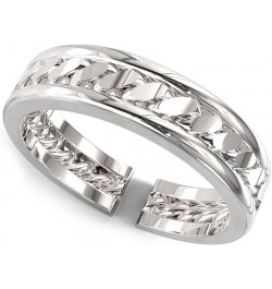 Sterling Silver Link Pattern Adjustable Toe Band Ring $7.53 Body Jewelry