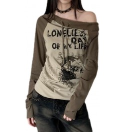 Y2k Tops Off The Shoulder Long Sleeve Top Emo Clothes Grunge Clothes Trashy Y2k Emo Tops Y2k Grunge Green $7.64 Necklaces