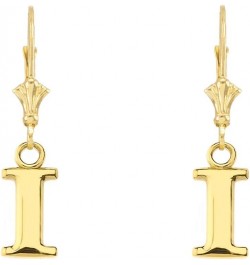 Elegant 14k Yellow Gold Personalized A-Z Initial Earrings I $87.39 Earrings