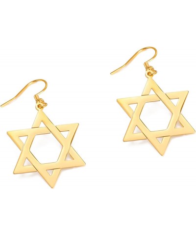 Star of David Cross Earrings for Women Hexagram Stud Earrings Amulet Symbol Jewish Israel Religious David Jewelry Gift Women ...