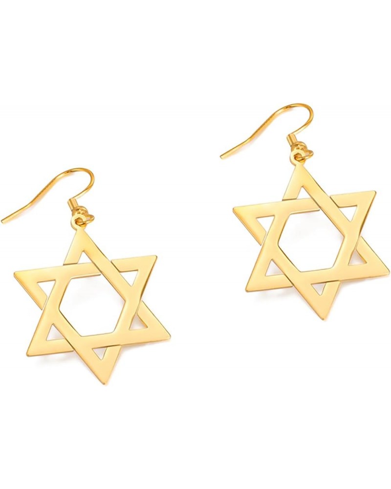 Star of David Cross Earrings for Women Hexagram Stud Earrings Amulet Symbol Jewish Israel Religious David Jewelry Gift Women ...