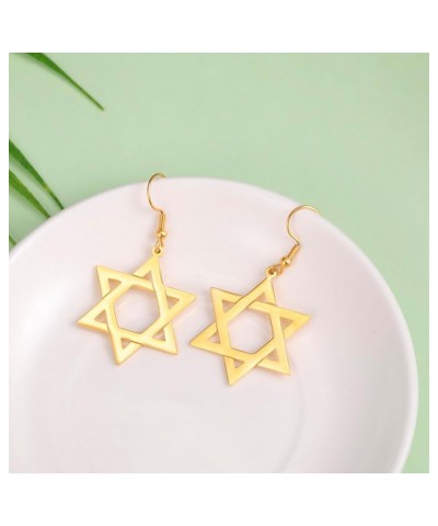 Star of David Cross Earrings for Women Hexagram Stud Earrings Amulet Symbol Jewish Israel Religious David Jewelry Gift Women ...