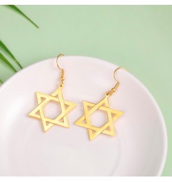 Star of David Cross Earrings for Women Hexagram Stud Earrings Amulet Symbol Jewish Israel Religious David Jewelry Gift Women ...