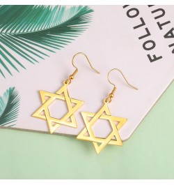 Star of David Cross Earrings for Women Hexagram Stud Earrings Amulet Symbol Jewish Israel Religious David Jewelry Gift Women ...