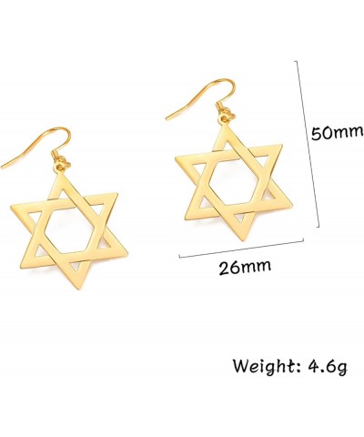 Star of David Cross Earrings for Women Hexagram Stud Earrings Amulet Symbol Jewish Israel Religious David Jewelry Gift Women ...