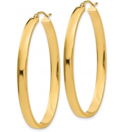 4mm, 14k Yellow Gold Large Oval Hoop Earrings, 45mm (1 3/4 Inch) $206.63 Earrings