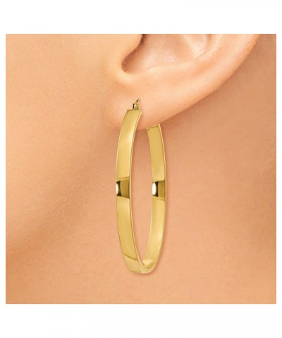 4mm, 14k Yellow Gold Large Oval Hoop Earrings, 45mm (1 3/4 Inch) $206.63 Earrings