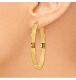 4mm, 14k Yellow Gold Large Oval Hoop Earrings, 45mm (1 3/4 Inch) $206.63 Earrings