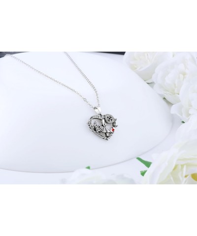 Moon Cat Necklace Fish/Mountain/Hummingbird Pendant Animal Jewelry Gift for Women Girls Alice Rabbit Heart $10.02 Necklaces