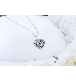 Moon Cat Necklace Fish/Mountain/Hummingbird Pendant Animal Jewelry Gift for Women Girls Alice Rabbit Heart $10.02 Necklaces