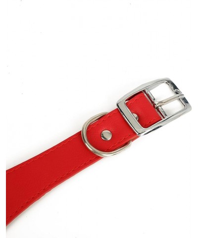 Choker Collar For Women Leather Collar Punk Leash Neck Choker Gothic Cosplay Party Jewelry For Gift Sissy slut red $9.03 Neck...