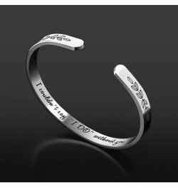 Bridesmaid Proposal Gifts Adjustable Bracelets - I Couldn't Say I DO Without You Stainless Steel Engraved Cuff Wedding Bangle...