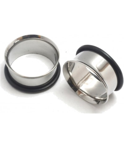 Pair Single Flare Stainless Steel Tunnels Gauges Ear Stretching Kit 00g 7/16 1/2 9/16 5/8 3/4 7/8 1 Inch 7/8" 22mm $8.83 Body...