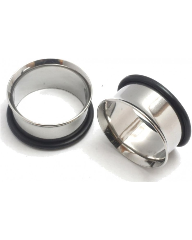 Pair Single Flare Stainless Steel Tunnels Gauges Ear Stretching Kit 00g 7/16 1/2 9/16 5/8 3/4 7/8 1 Inch 7/8" 22mm $8.83 Body...