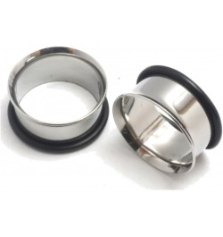 Pair Single Flare Stainless Steel Tunnels Gauges Ear Stretching Kit 00g 7/16 1/2 9/16 5/8 3/4 7/8 1 Inch 7/8" 22mm $8.83 Body...