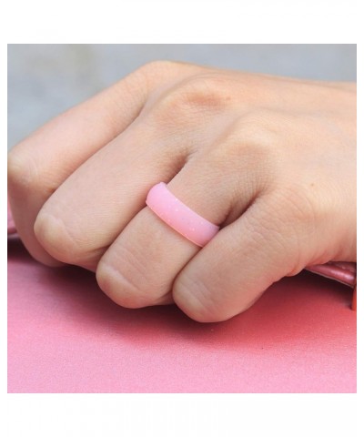 SHNIAN Customize Inspirational Silicone Ring, Lightweight Comfort Fit Dome Flexible Band Soft Rubber Rings Women Religion Gif...