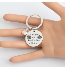 Casino Gift Slot Machine Keychain Casino Lover Gift Gambler Gift I'd Cash Out But I'm Not A Quitter Gambling Keyring Cash Qui...