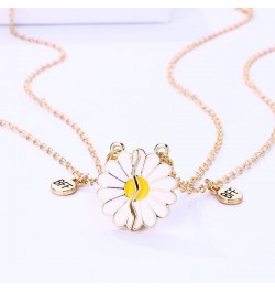 BFF Necklace for 2, Heart Butterfly Daisy Pendant Matching Necklace Best Friend Necklace Friendship Necklace for Women Girls ...