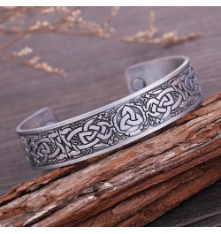 Norse Celtic Knot Bracelet Trinity Knot Bracelet Mens Viking Bracelet Cuff Bangle for Women $10.44 Bracelets