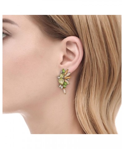 Fashion Statement Vintage Drop Dangle Earrings for Women Girls Green Crystal Earrings New/light pink $7.50 Earrings