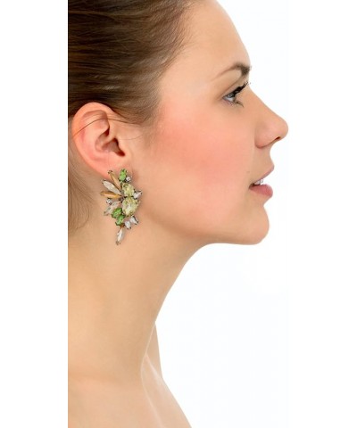 Fashion Statement Vintage Drop Dangle Earrings for Women Girls Green Crystal Earrings New/light pink $7.50 Earrings