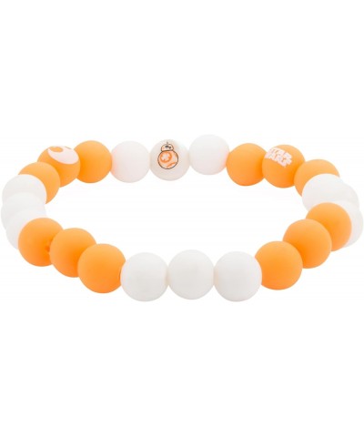 Jewelry Women's Episode 7 BB-8 Silicone Bead Stretch Bracelet, White/Yellow, Expandable $8.16 Bracelets