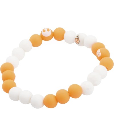 Jewelry Women's Episode 7 BB-8 Silicone Bead Stretch Bracelet, White/Yellow, Expandable $8.16 Bracelets