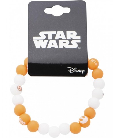 Jewelry Women's Episode 7 BB-8 Silicone Bead Stretch Bracelet, White/Yellow, Expandable $8.16 Bracelets