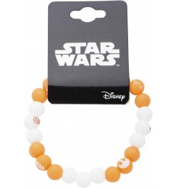 Jewelry Women's Episode 7 BB-8 Silicone Bead Stretch Bracelet, White/Yellow, Expandable $8.16 Bracelets