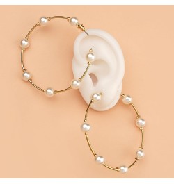 Pearl Earrings for Women Pearl Dangle Earrings Heart Pearl Stud Earrings Pearl Hoop Earrings Long Tassel Pearl Earrings Brida...