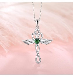 Medicine Pendant Stethoscope Cross Necklace 925 Sterling Silver Angel Wings Jewelry for Women Nurse Doctor Graduation Gift fo...