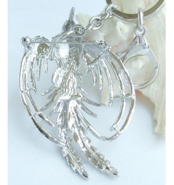 Sindary Austrian Crystal Animal Bird 3.54" Phoenix Keychain Pendant K2338 Silver-tone Clear $9.51 Pendants