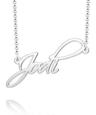 Custom Name Necklaces for Women Sterling Silver Personalized Jewelry Jodi $17.10 Necklaces