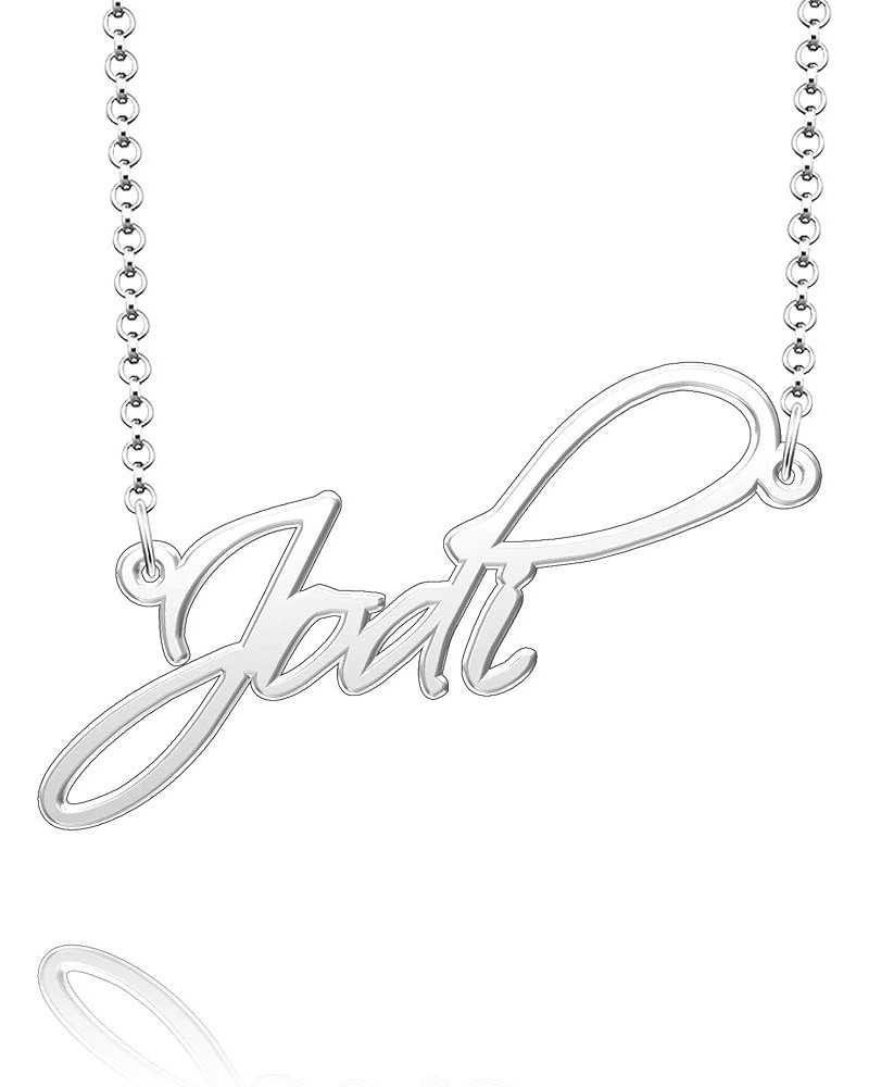 Custom Name Necklaces for Women Sterling Silver Personalized Jewelry Jodi $17.10 Necklaces