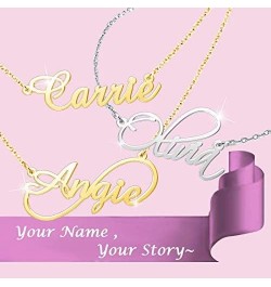 Custom Name Necklaces for Women Sterling Silver Personalized Jewelry Jodi $17.10 Necklaces