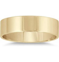 2mm - 6mm Flat Comfort Fit Wedding Band in 14K Yellow Gold 14k Yellow Gold 5mm $73.63 Bracelets