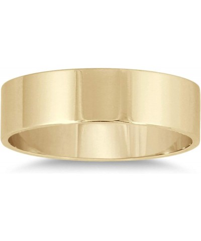 2mm - 6mm Flat Comfort Fit Wedding Band in 14K Yellow Gold 14k Yellow Gold 5mm $73.63 Bracelets