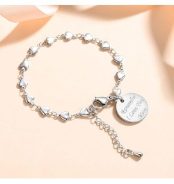 Remember I Love You Mom Bracelets - A Sentimental Mother's Day Gift for Women from Son or Daughter rose gold heart charm $13....