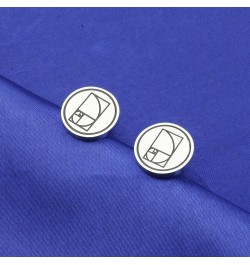 Golden Ratio Phi Cufflink Fibonacci Sriral cufflink Sacred Geometry Fractal Art Jewelry Mathematics Medal Math Jewelry Rectan...